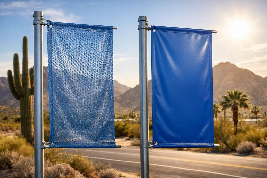 Mesh Versus Vinyl Banners for Phoenix Weather - Phoenix Signs & Apparel