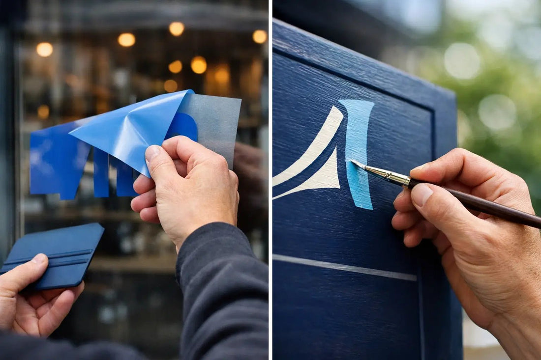 Vinyl Lettering Versus Paint for Business Signs - Phoenix Signs & Apparel