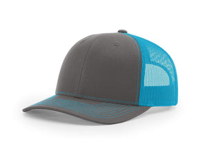 Charcoal / Neon Blue