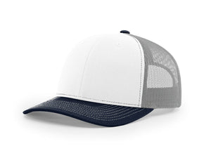 White / Aluminum / Navy