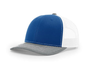 Royal / White / Heather Grey