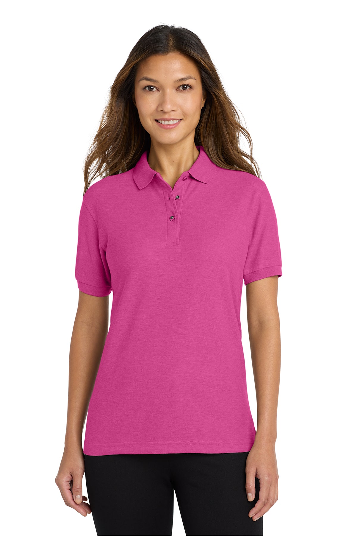 L500  Port Authority® Women's Silk Touch™ Polo