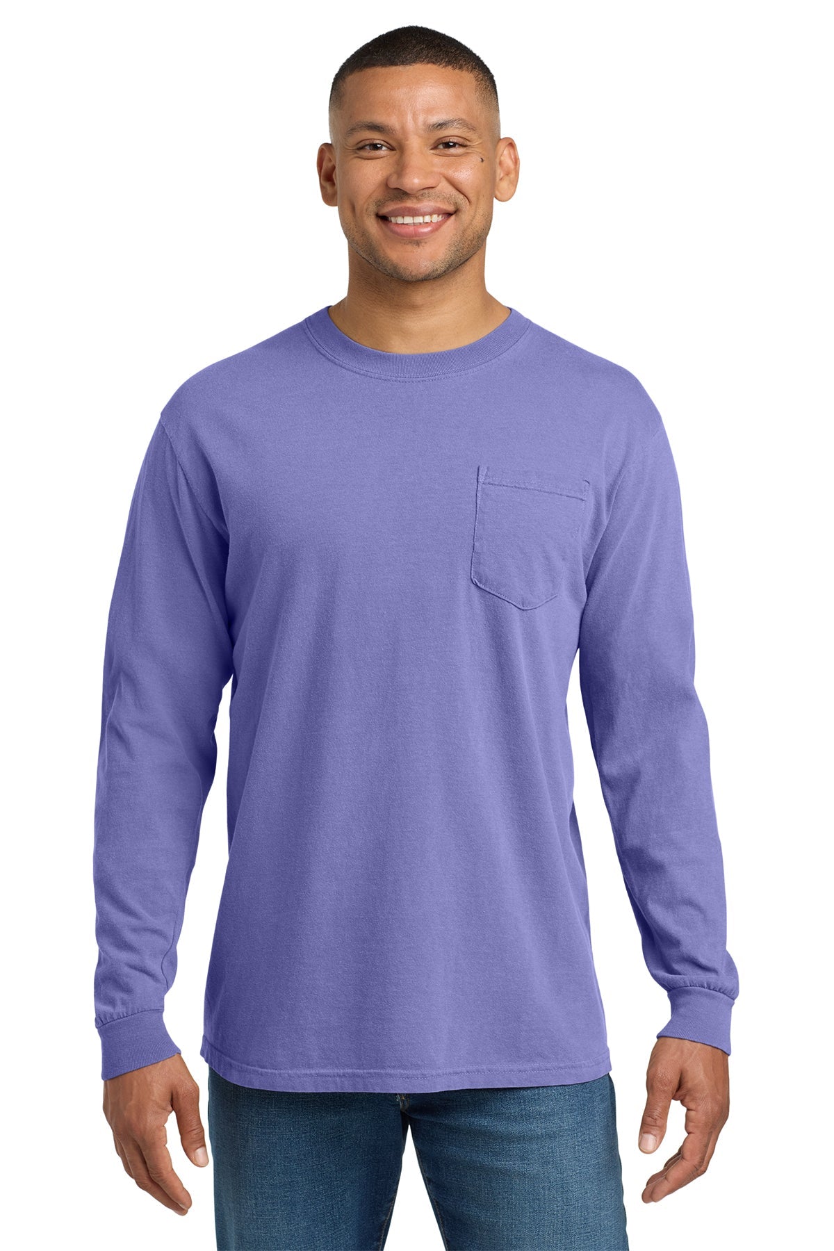 4410 - Comfort Colors Heavyweight Ring Spun Long Sleeve Pocket - Phoenix Signs & Graphics