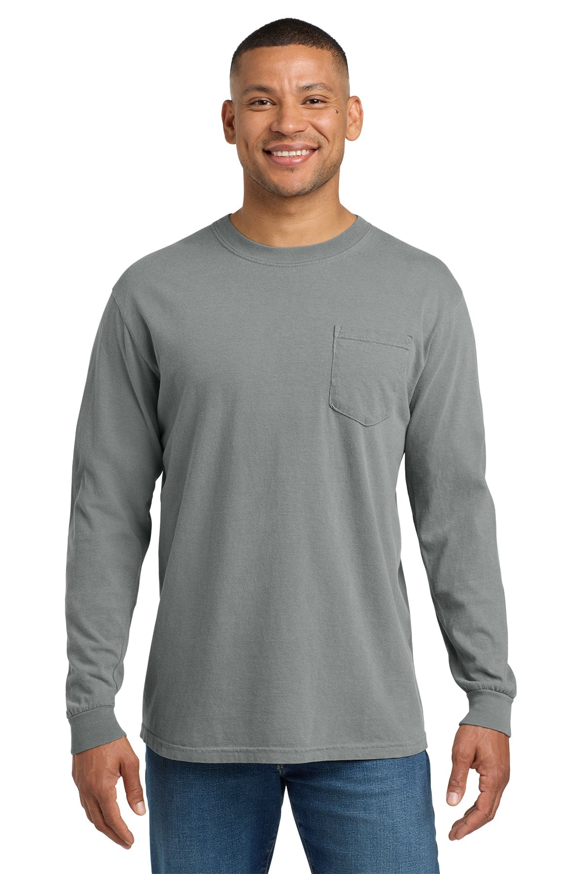 4410 - Comfort Colors Heavyweight Ring Spun Long Sleeve Pocket - Phoenix Signs & Graphics
