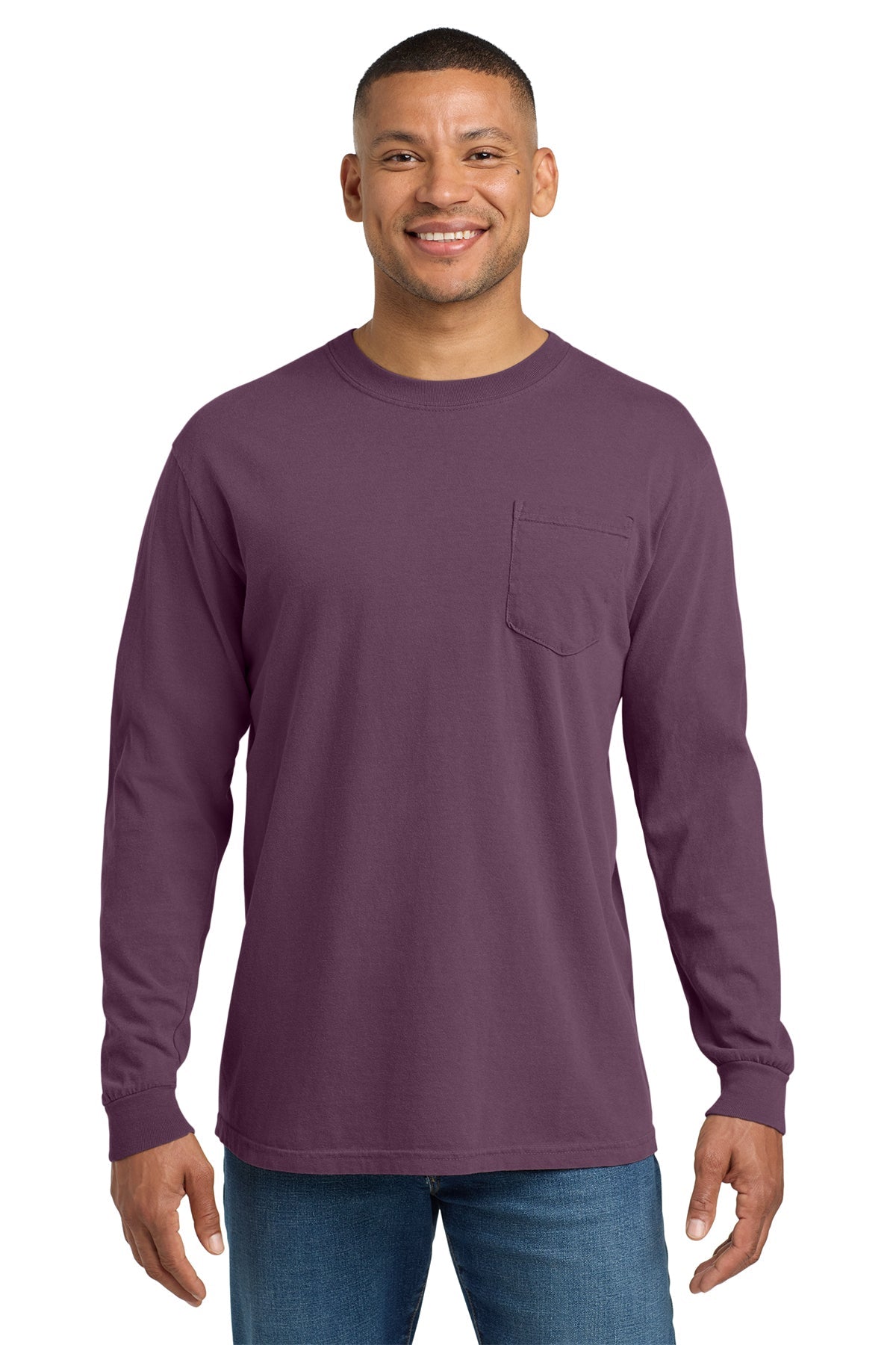 4410 - Comfort Colors Heavyweight Ring Spun Long Sleeve Pocket - Phoenix Signs & Graphics