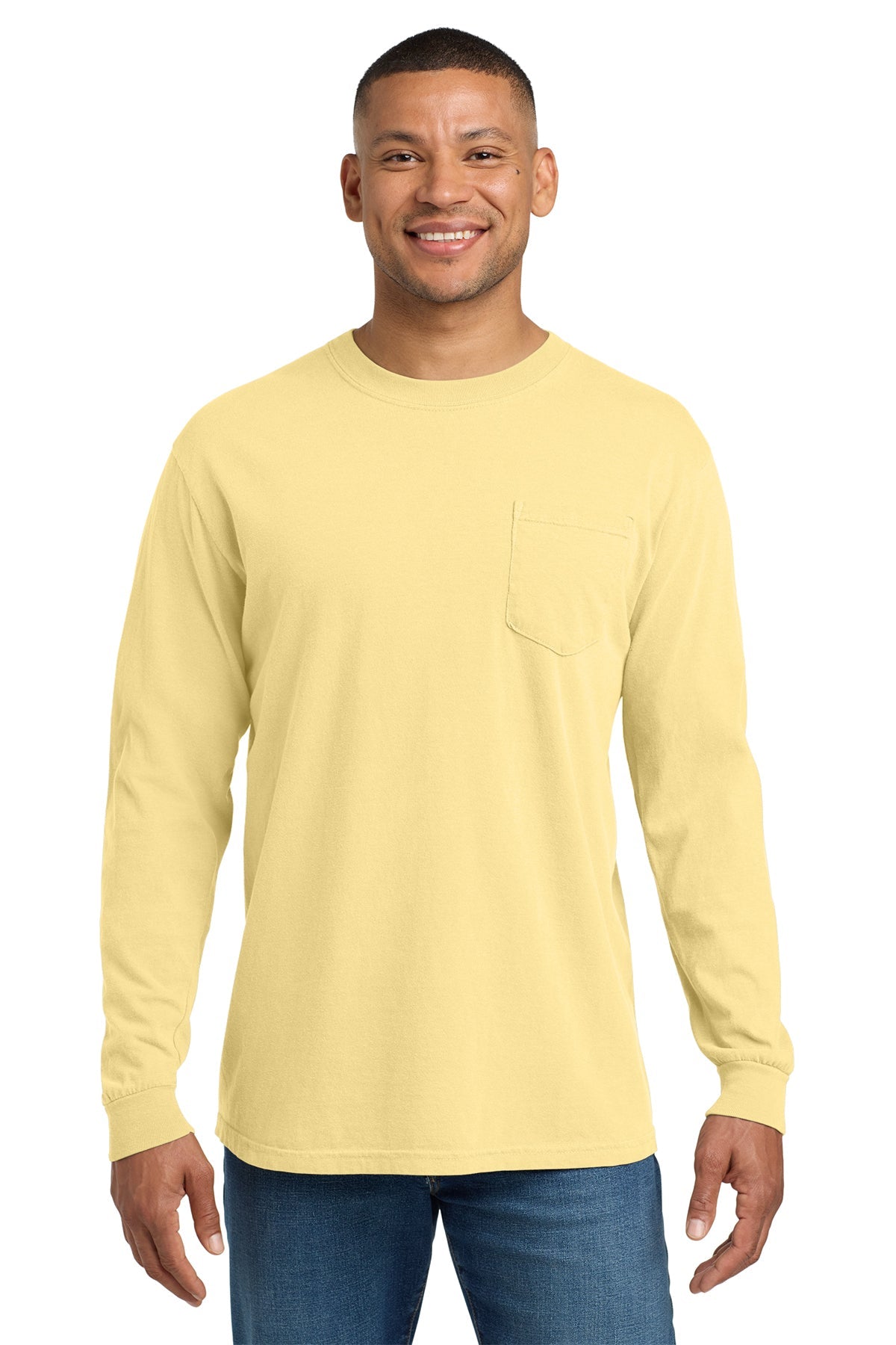 4410 - Comfort Colors Heavyweight Ring Spun Long Sleeve Pocket - Phoenix Signs & Graphics