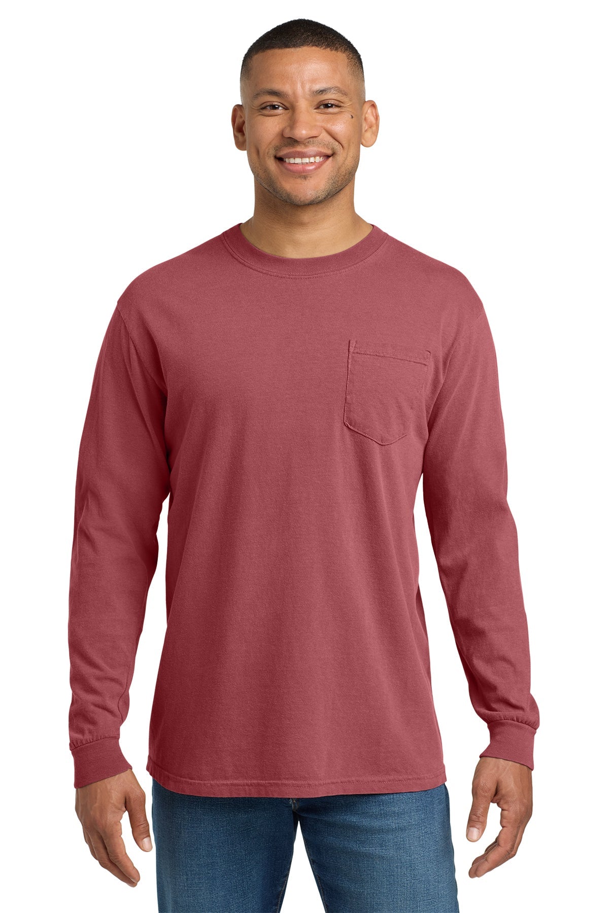 4410 - Comfort Colors Heavyweight Ring Spun Long Sleeve Pocket - Phoenix Signs & Graphics