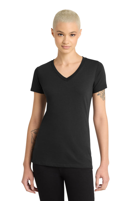 DM1190L District Women’s Perfect Blend CVC V-Neck Tee
