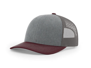 Heather Grey / Charcoal / Maroon