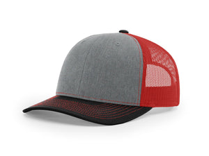 Heather Grey / Red / Black
