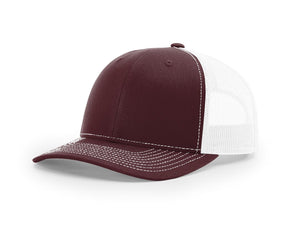 Maroon / White