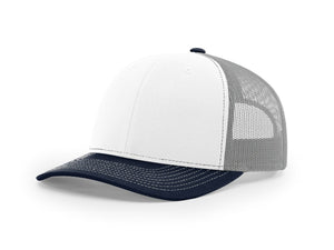 White / Aluminum / Navy