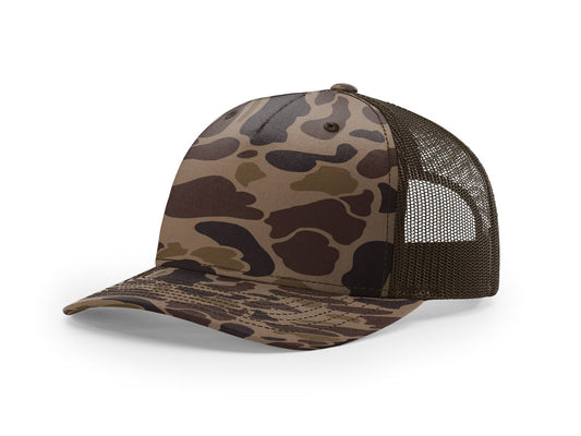 112PFP Richardson Printed Five-Panel Trucker Hat