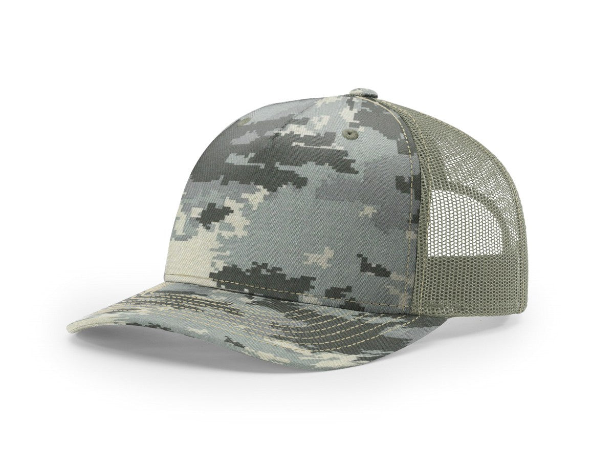 112PFP Richardson Printed Five-Panel Trucker Hat