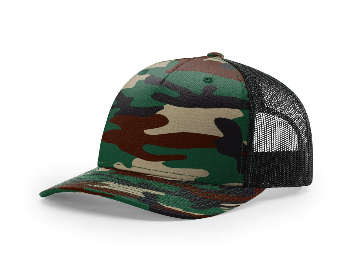 112PFP Richardson Printed Five-Panel Trucker Hat