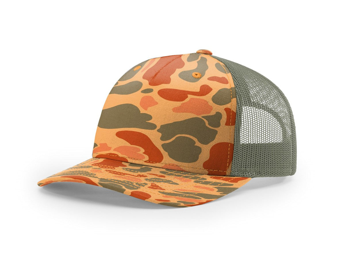 112PFP Richardson Printed Five-Panel Trucker Hat