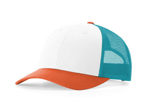 White / Hawaiian Blue / Pale Orange