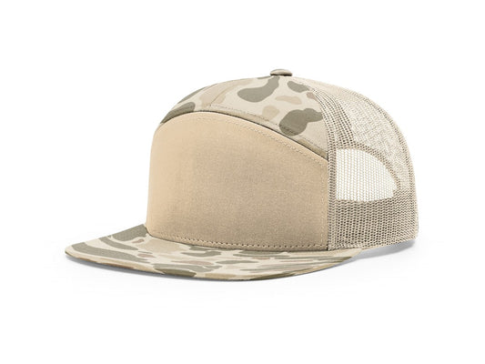 168P Richardson Printed 7-Panel Trucker