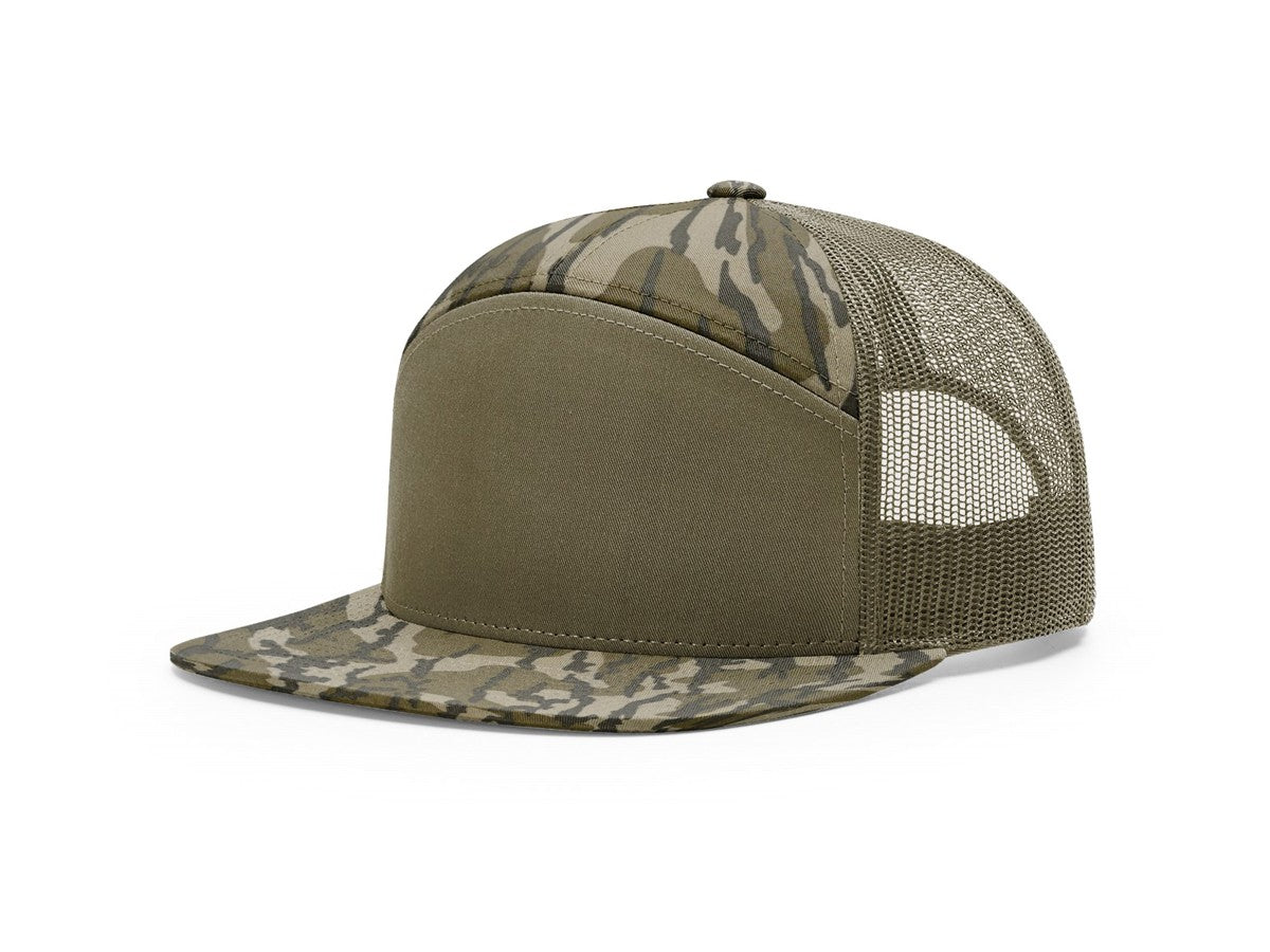 168P Richardson Printed 7-Panel Trucker