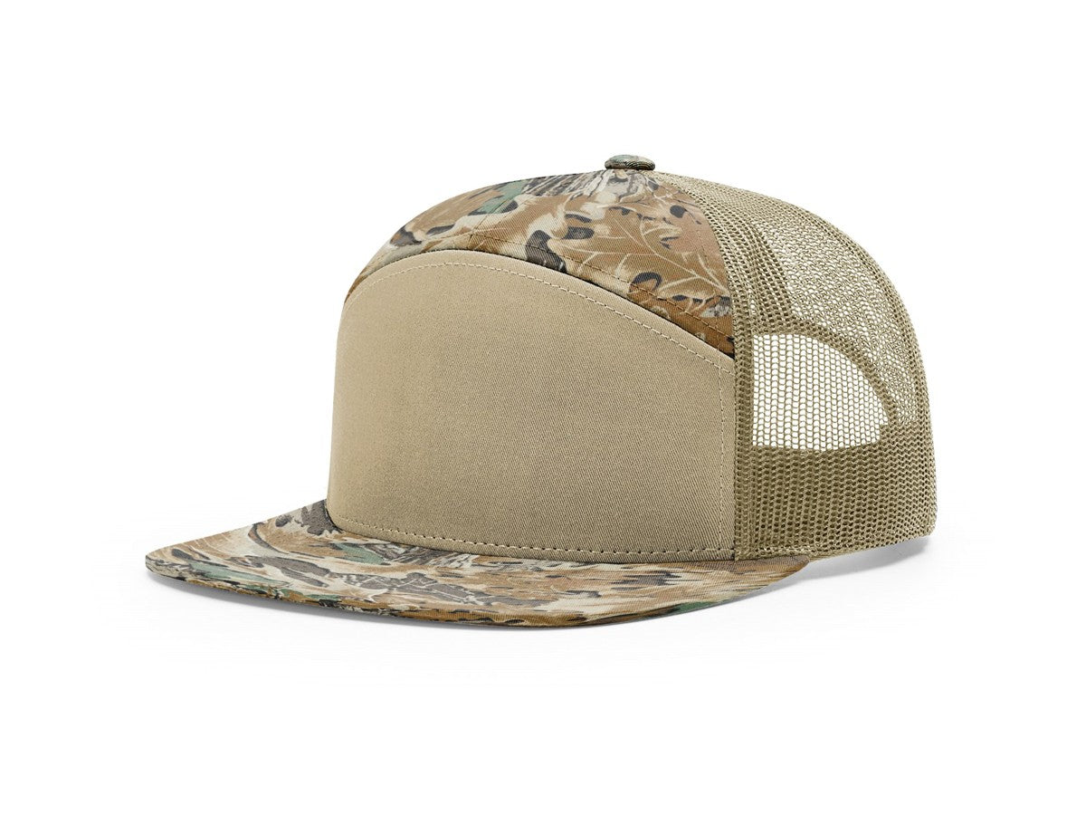 168P Richardson Printed 7-Panel Trucker