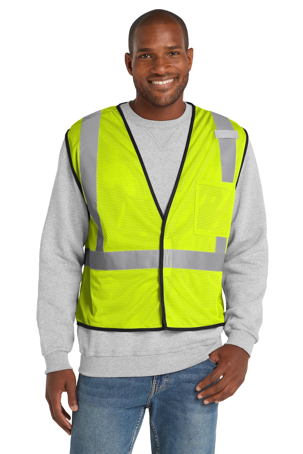 CSV100 CornerStone ANSI 107 Class 2 Economy Mesh One-Pocket Vest - Phoenix Signs & Graphics
