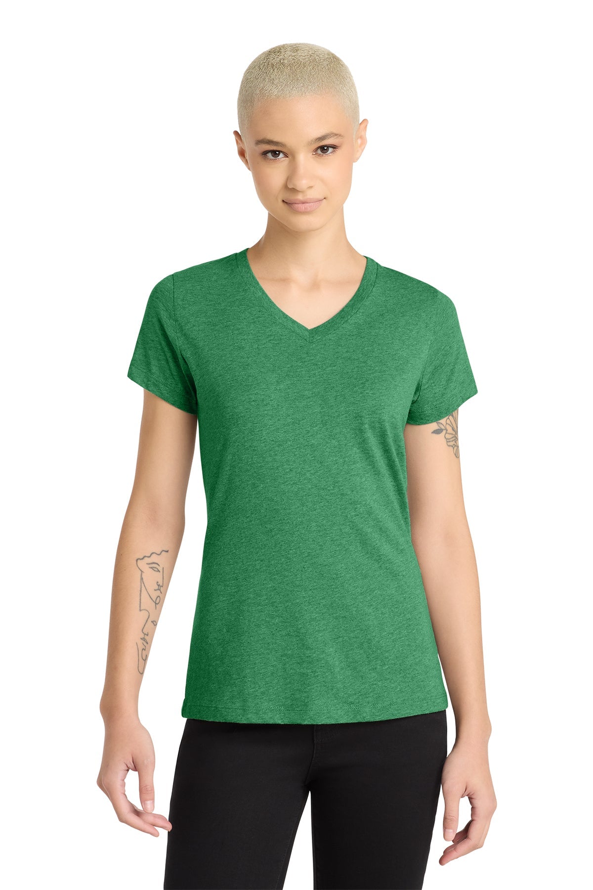 DM1190L District Women’s Perfect Blend CVC V-Neck Tee - Phoenix Signs & Graphics