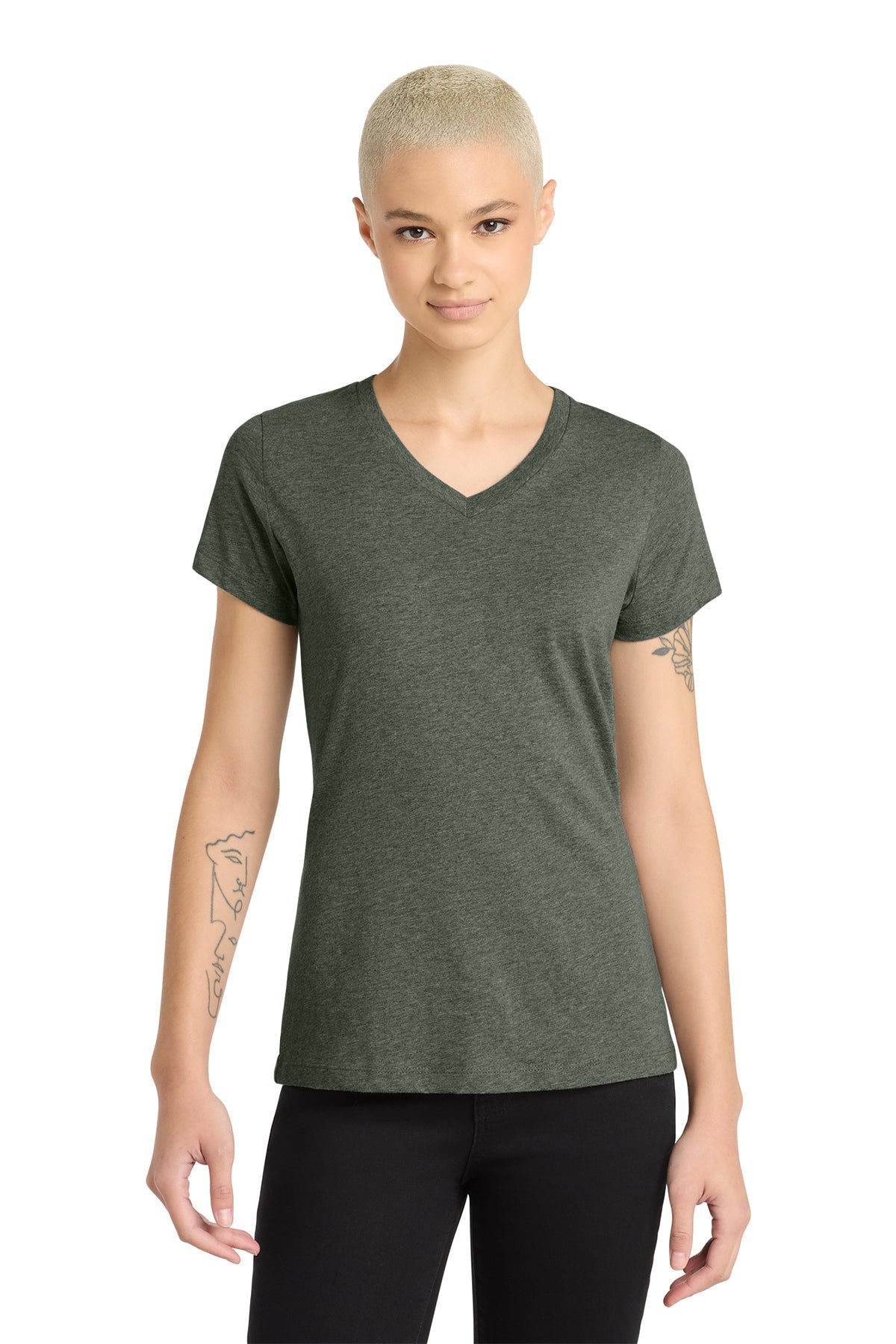 DM1190L District Women’s Perfect Blend CVC V-Neck Tee - Phoenix Signs & Graphics