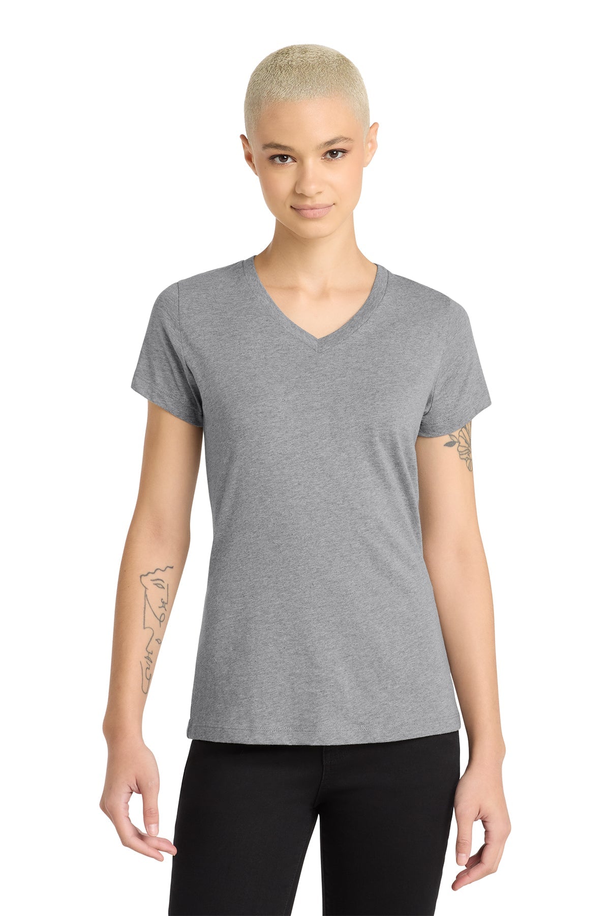 DM1190L District Women’s Perfect Blend CVC V-Neck Tee - Phoenix Signs & Graphics