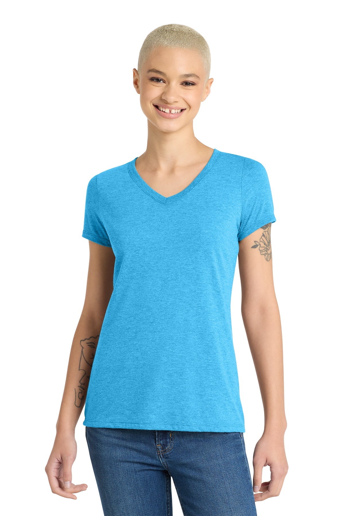 DM1350L District Women’s Perfect Tri V-Neck Tee - Phoenix Signs & Graphics