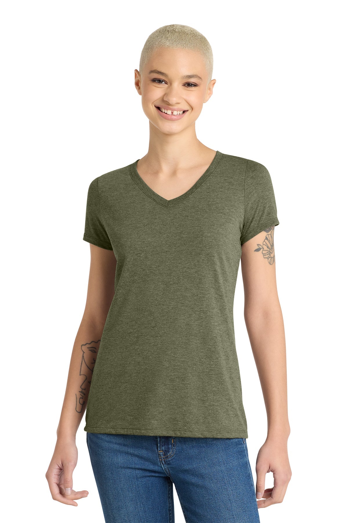 DM1350L District Women’s Perfect Tri V-Neck Tee - Phoenix Signs & Graphics