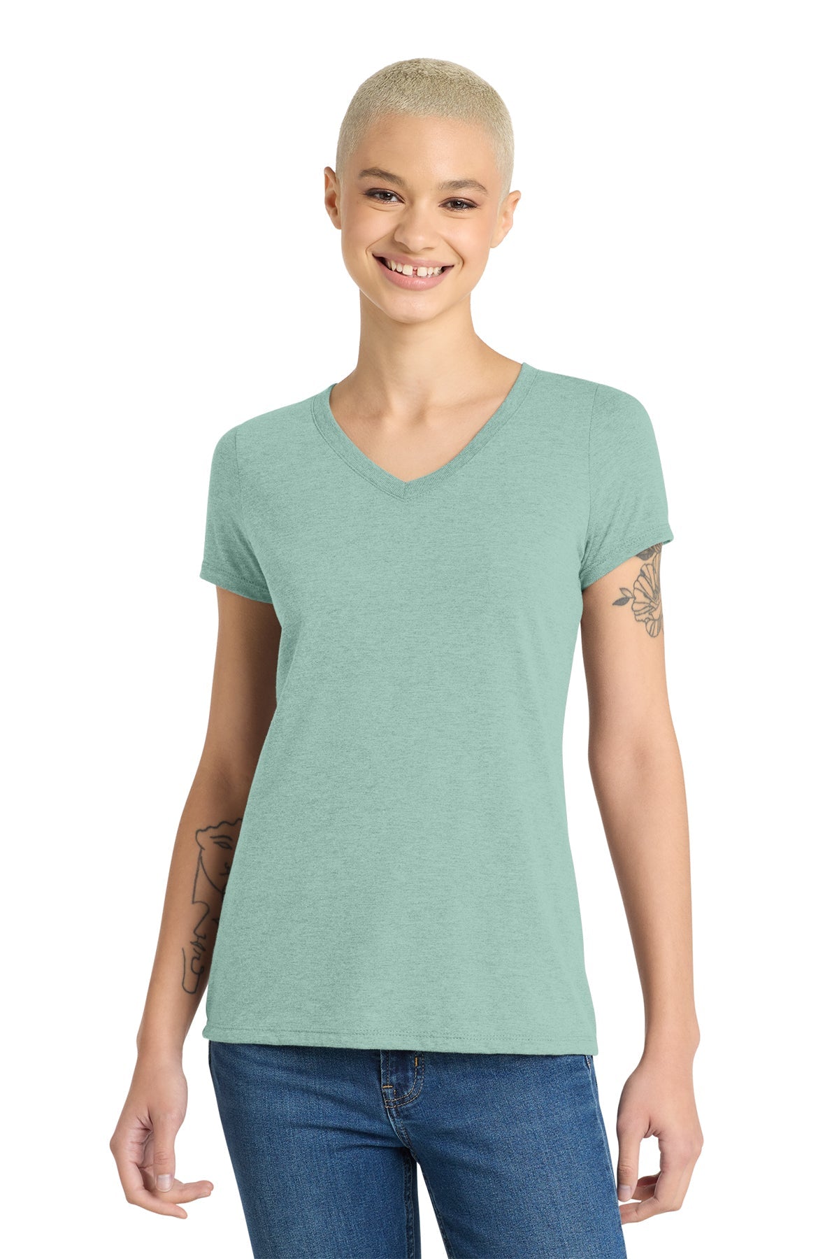 DM1350L District Women’s Perfect Tri V-Neck Tee - Phoenix Signs & Graphics