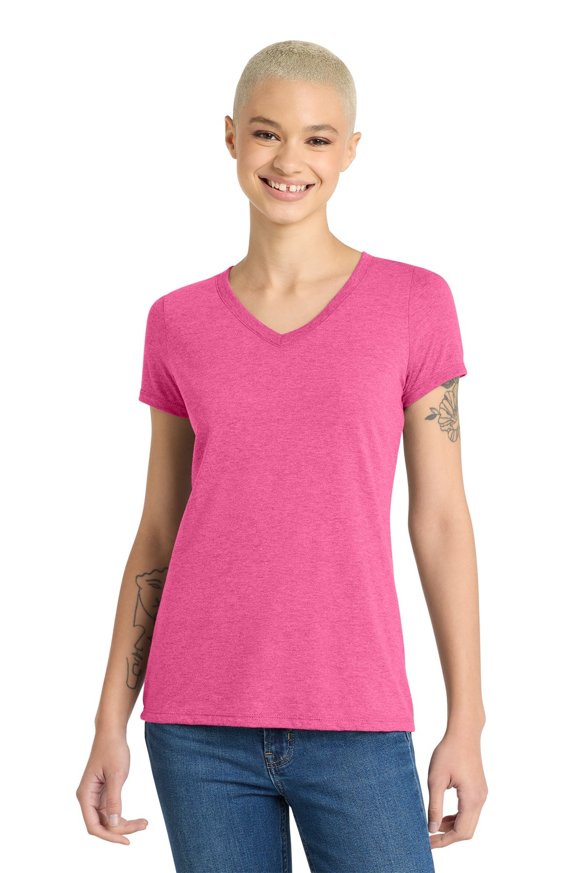 DM1350L District Women’s Perfect Tri V-Neck Tee - Phoenix Signs & Graphics