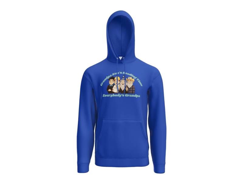 Grandpa Ken's Official Reading Time Hoodie Adult Size - Phoenix Signs & Apparel