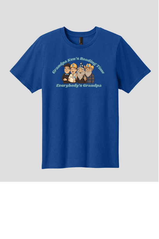 Grandpa Ken's Official Reading Time T-Shirt Adult Size - Phoenix Signs & Apparel