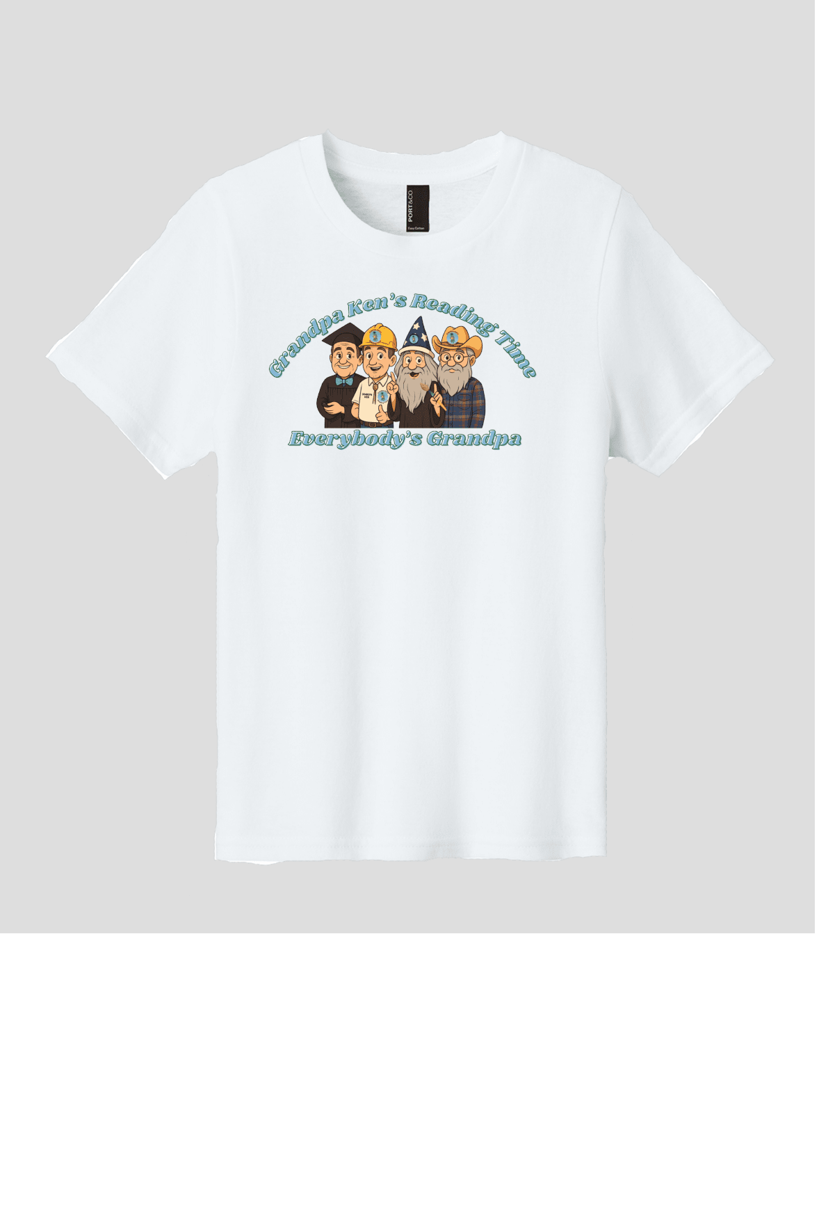 Grandpa Ken's Official Reading Time T-Shirt Kiddo Sizes - Phoenix Signs & Apparel