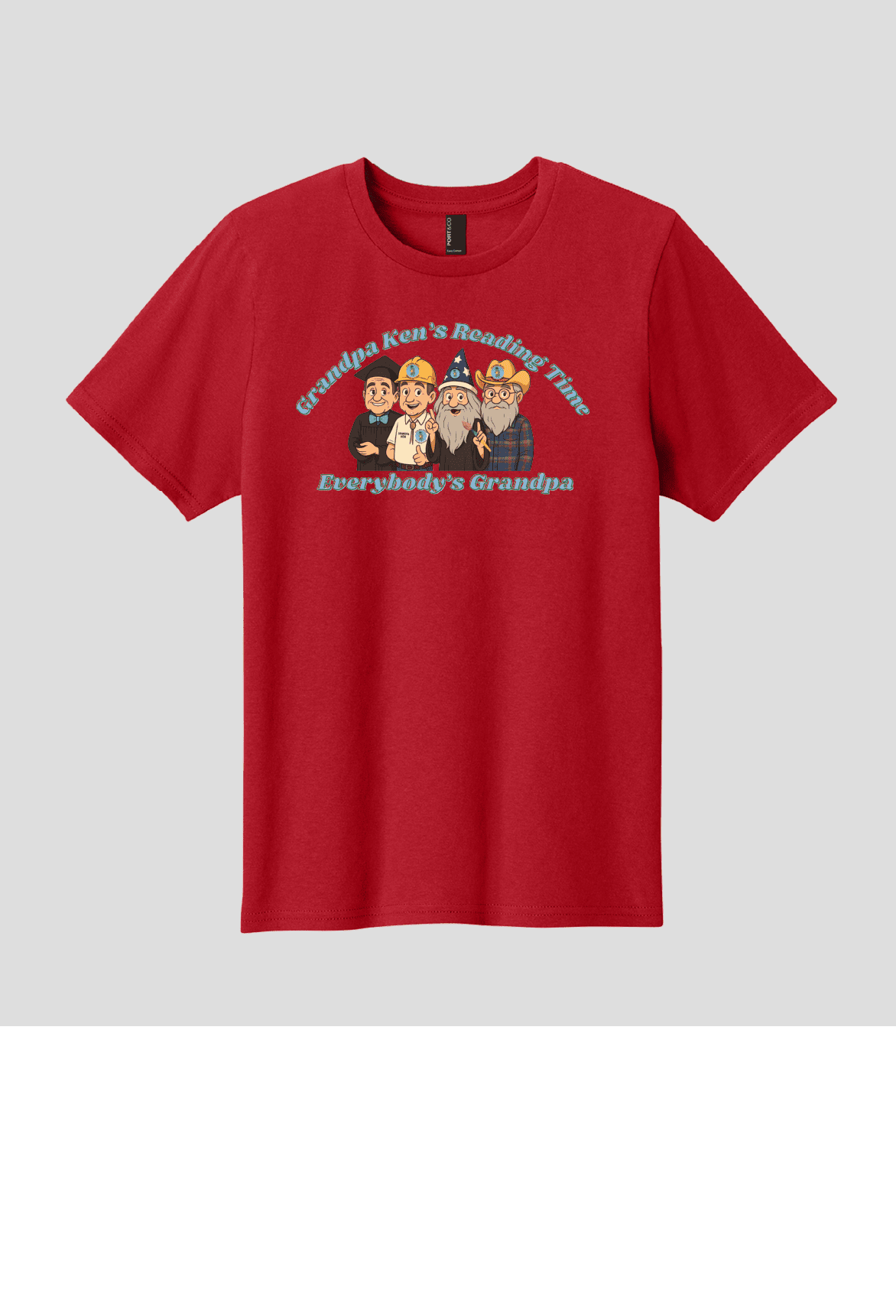 Grandpa Ken's Official Reading Time T-Shirt Kiddo Sizes - Phoenix Signs & Apparel