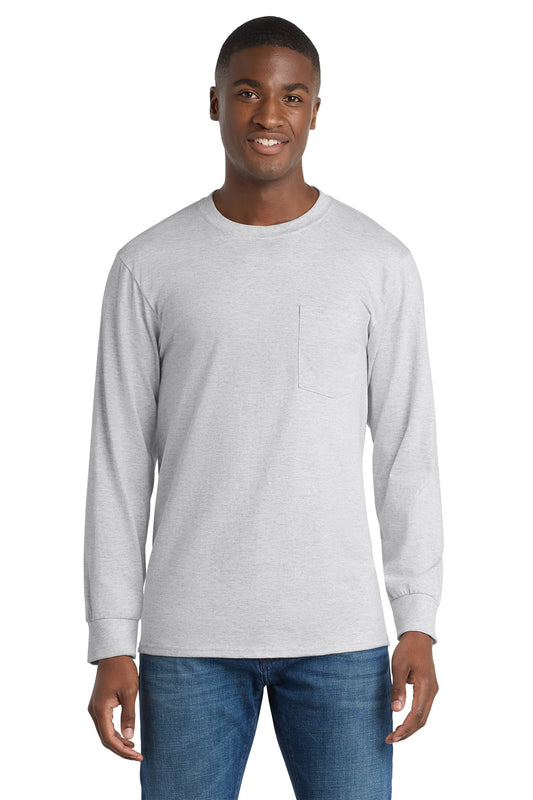 PC61LSPT - Tall Long Sleeve Essential Pocket Tee - Phoenix Signs & Graphics