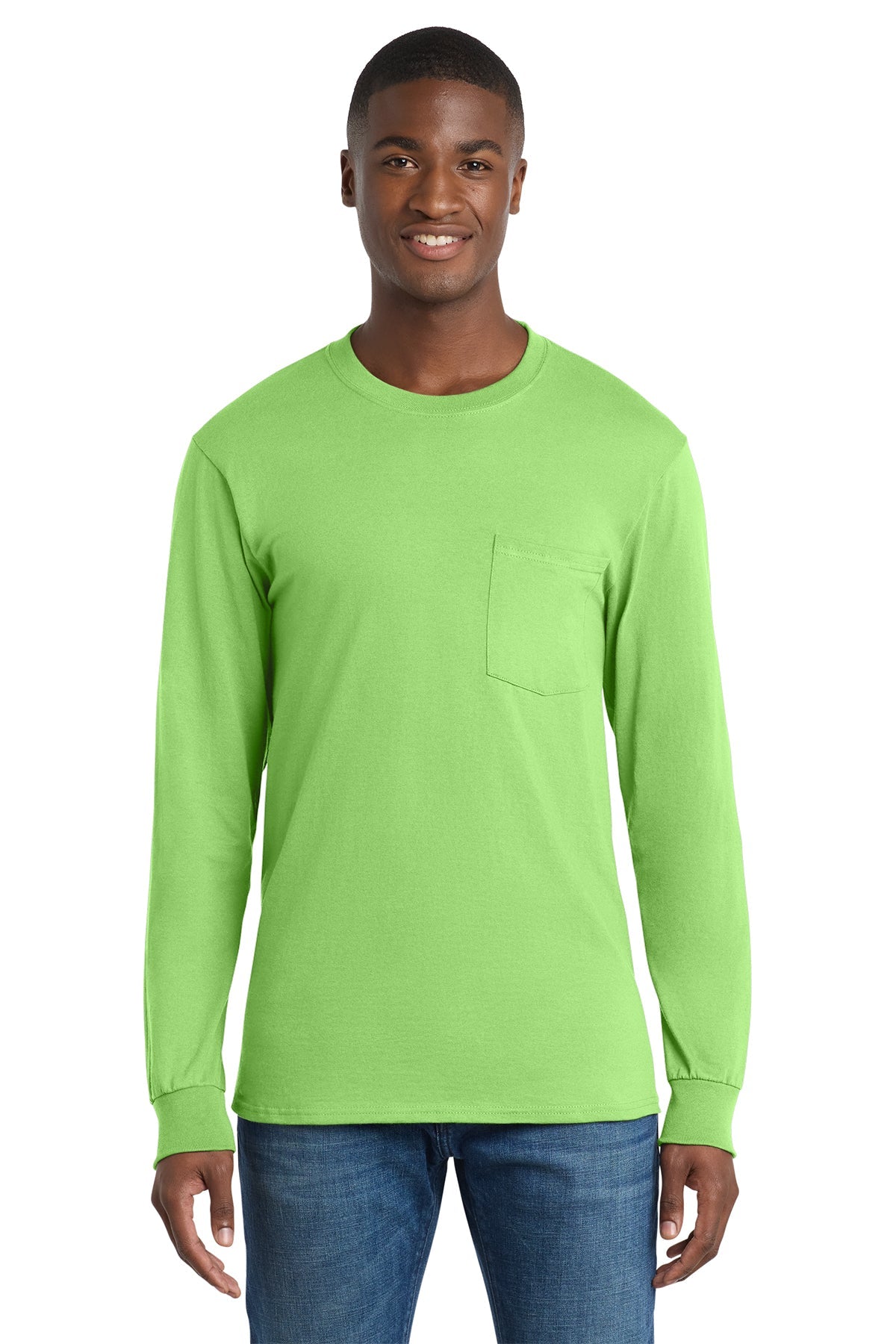 PC61LSPT - Tall Long Sleeve Essential Pocket Tee - Phoenix Signs & Graphics