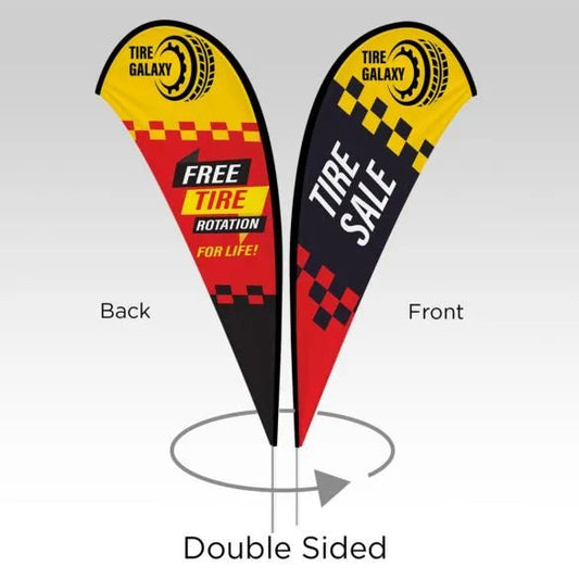 Single and Double Sided Teardrop Flags - Phoenix Signs & Graphics
