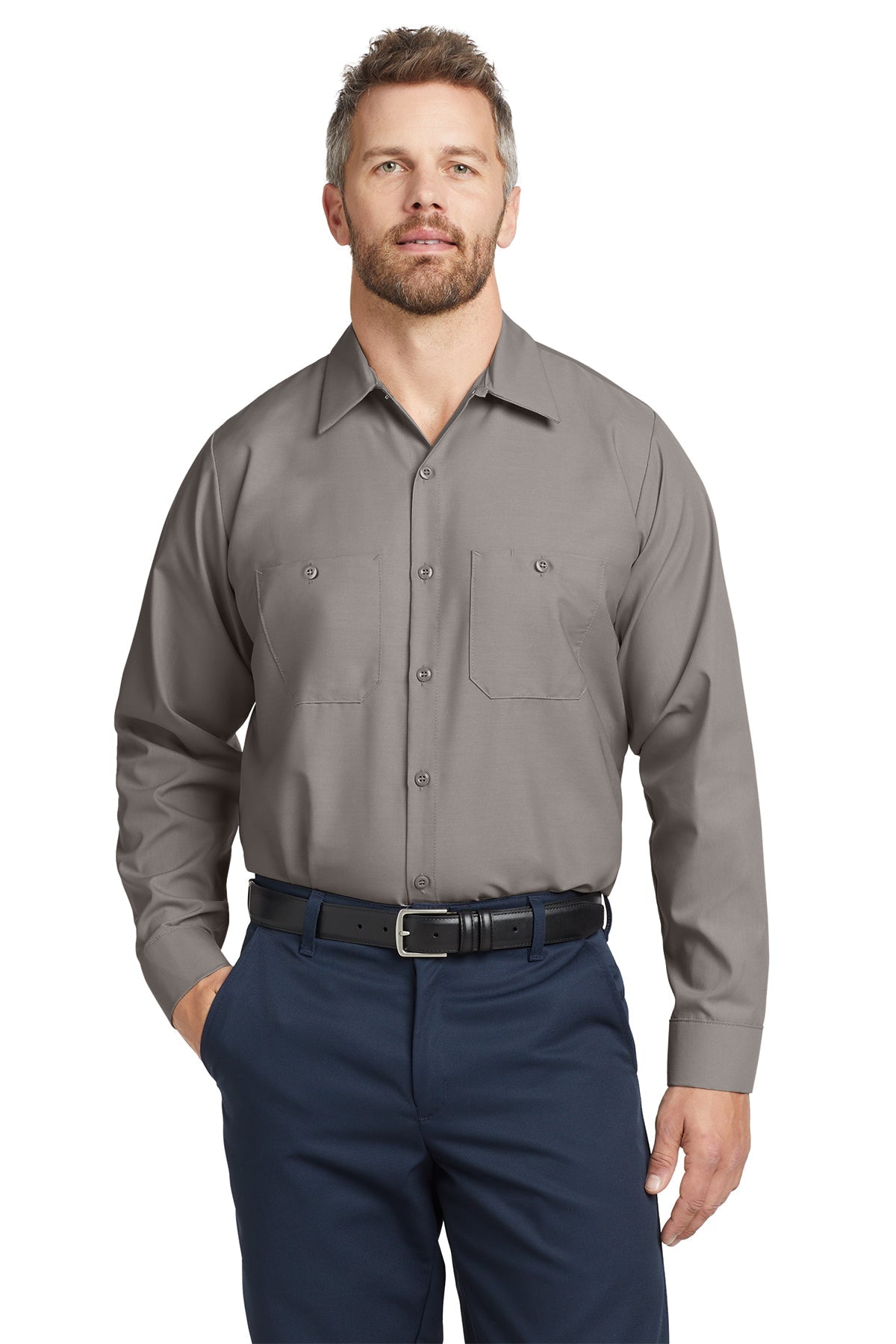SP14 Red Kap Long Sleeve Industrial Work Shirt - Phoenix Signs & Graphics