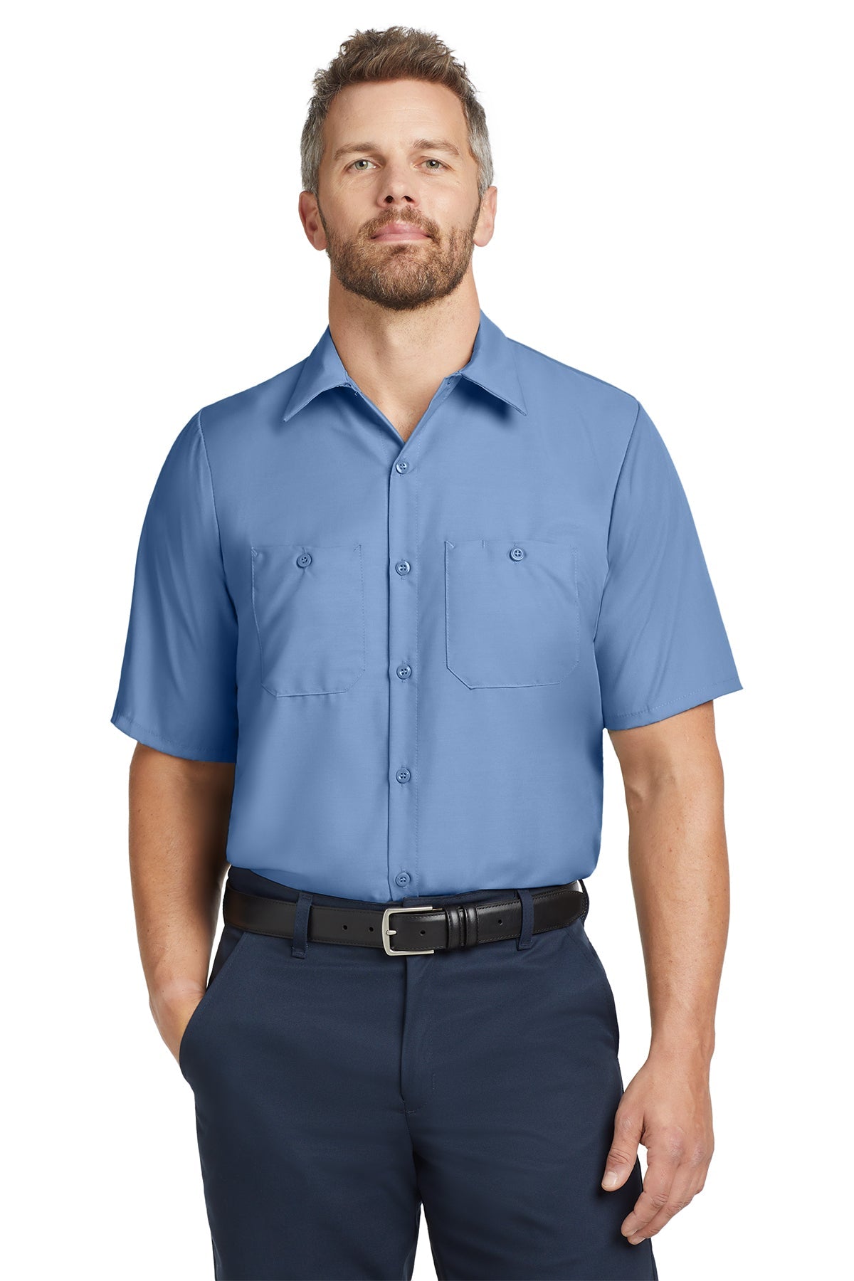 SP24LONG Red Kap Long Size, Short Sleeve Industrial Work Shirt - Phoenix Signs & Graphics