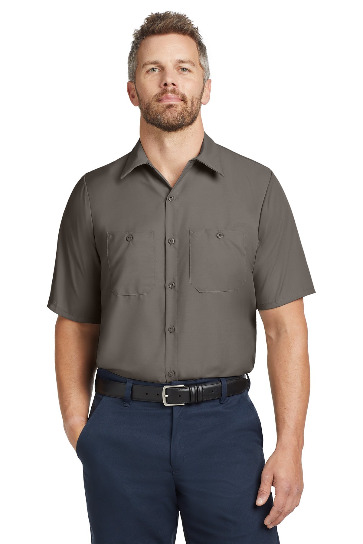 SP24LONG Red Kap Long Size, Short Sleeve Industrial Work Shirt - Phoenix Signs & Graphics