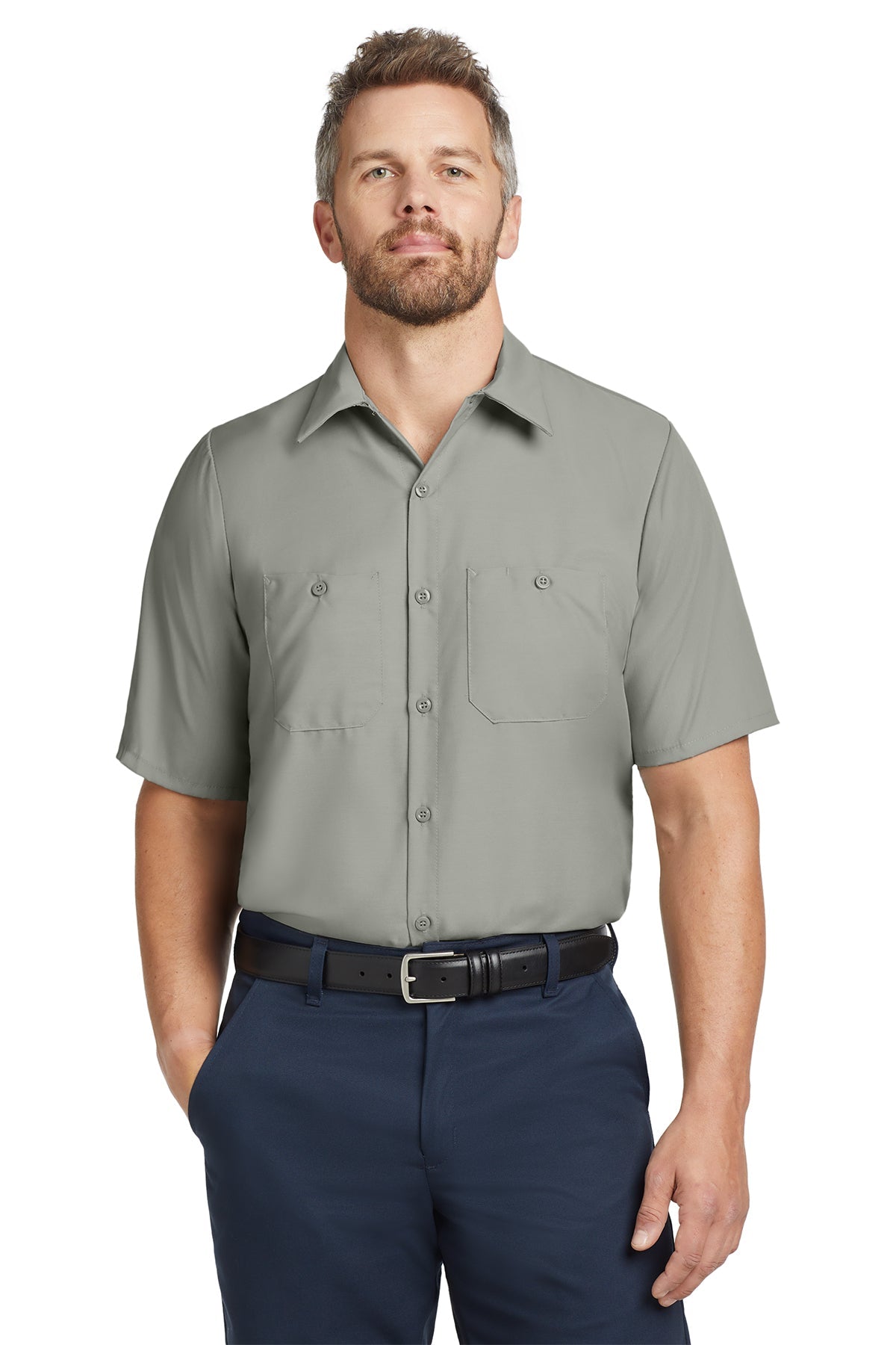 SP24LONG Red Kap Long Size, Short Sleeve Industrial Work Shirt - Phoenix Signs & Graphics